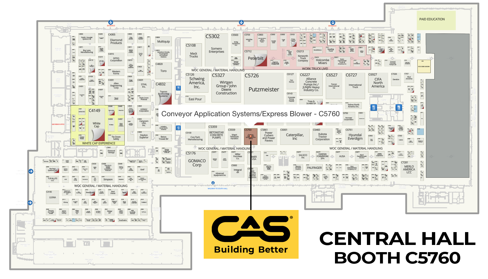 World of Concrete - CAS - Conveyor Application Systems