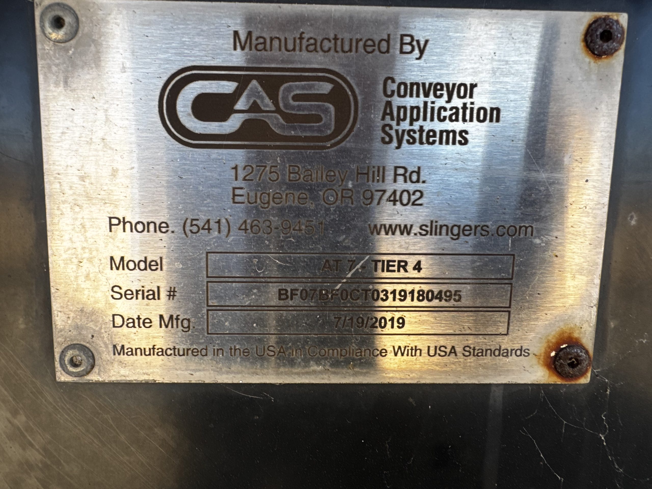 2019 CAS AT7 | Conveyor Application Systems - CAS - Conveyor Application Systems 2019 CAS AT7 | Conveyor Application Systems - CAS - Conveyor Application Systems